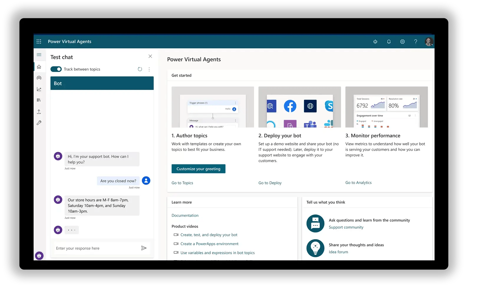 Microsoft Power Virtual Assistant